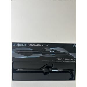 Bio Ionic Long Barrel Styler, Curling Iron with Moisture Heat Technology, 1 inch